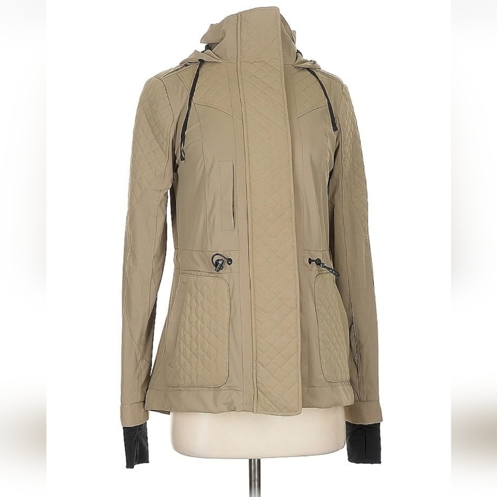 Blanc Noir Anorak Mastermind Quilted Lightweight Jacket XS Tan